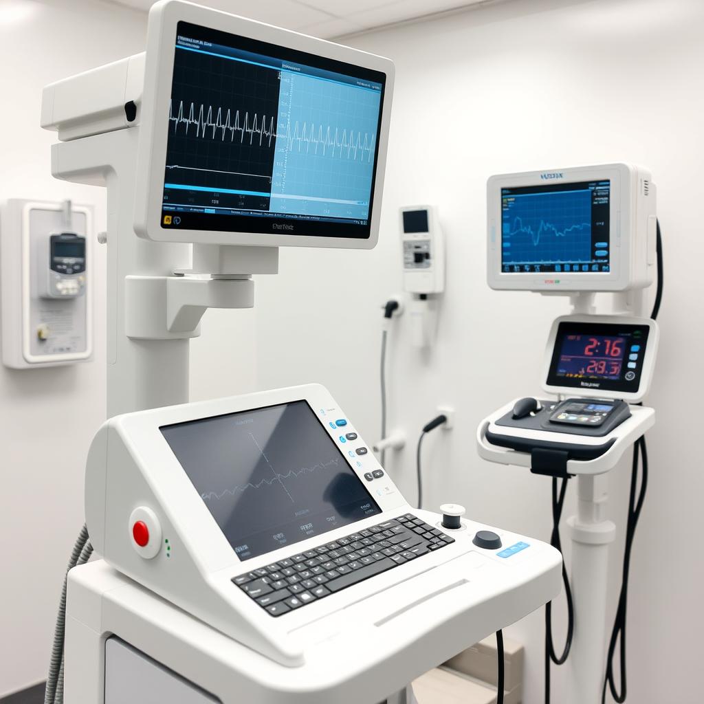 Advanced diagnostic equipment for cardiovascular assessment at Healthcare Medical Centre