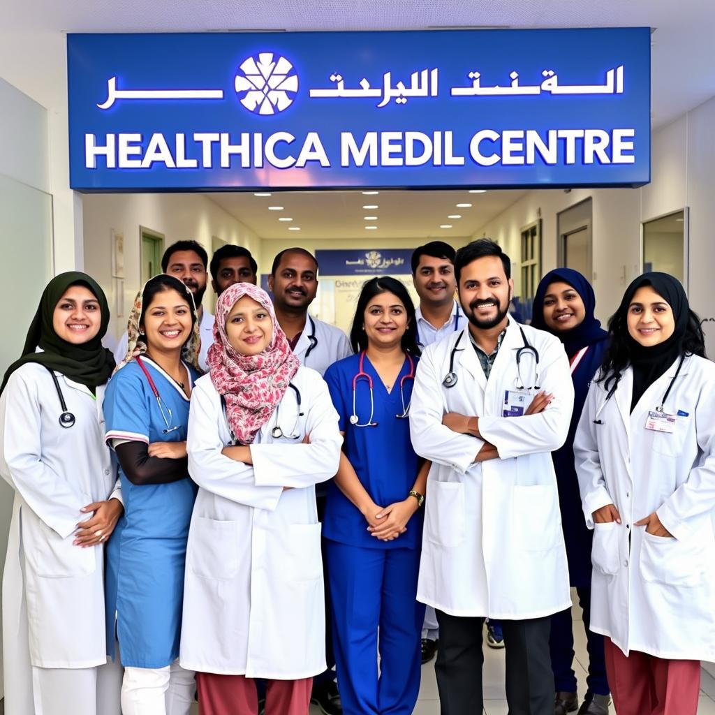 Multilingual medical team at Healthcare Medical Centre in Dammam