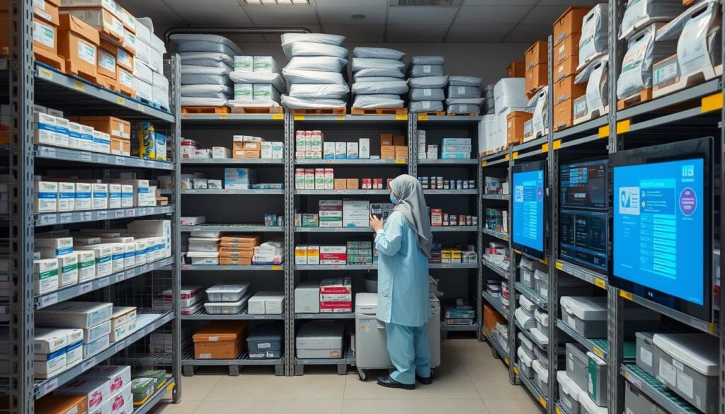 Advanced inventory management system at a Remote Area Clinic Services facility in Saudi Arabia