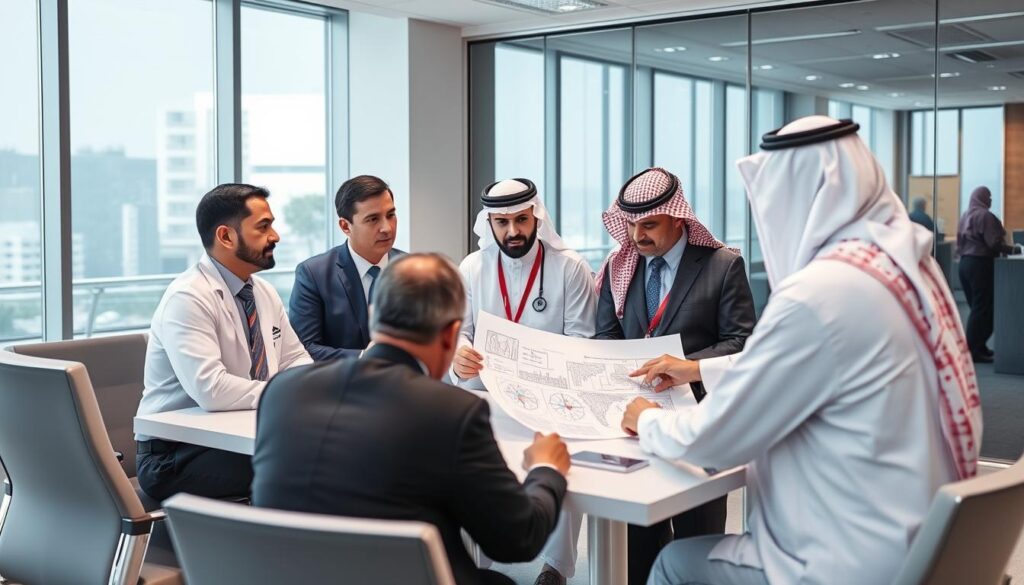 Planning meeting for offshore medical services implementation in Saudi Arabia
