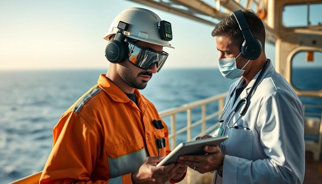Wearable health monitoring technology for offshore workers in Saudi Arabia