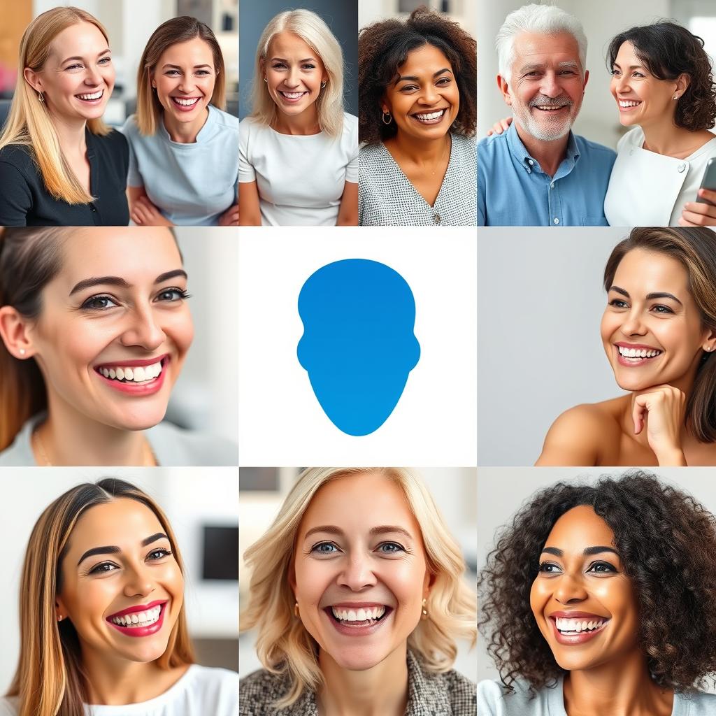 Happy patients reviewing their cosmetic dental experience