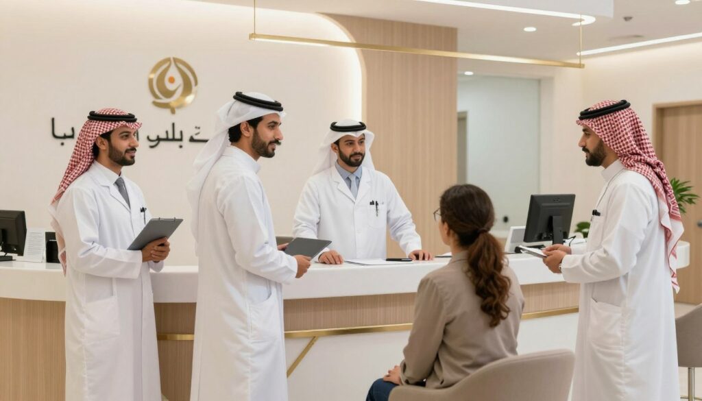 Modern healthcare clinic in Dammam with professional medical staff